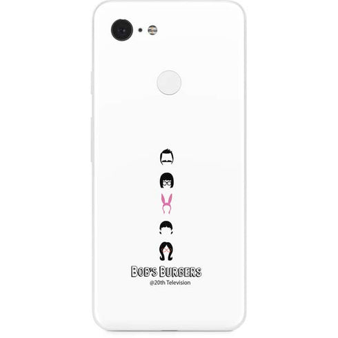 Bobs Burgers Silhouette Google Pixel 3 Skin